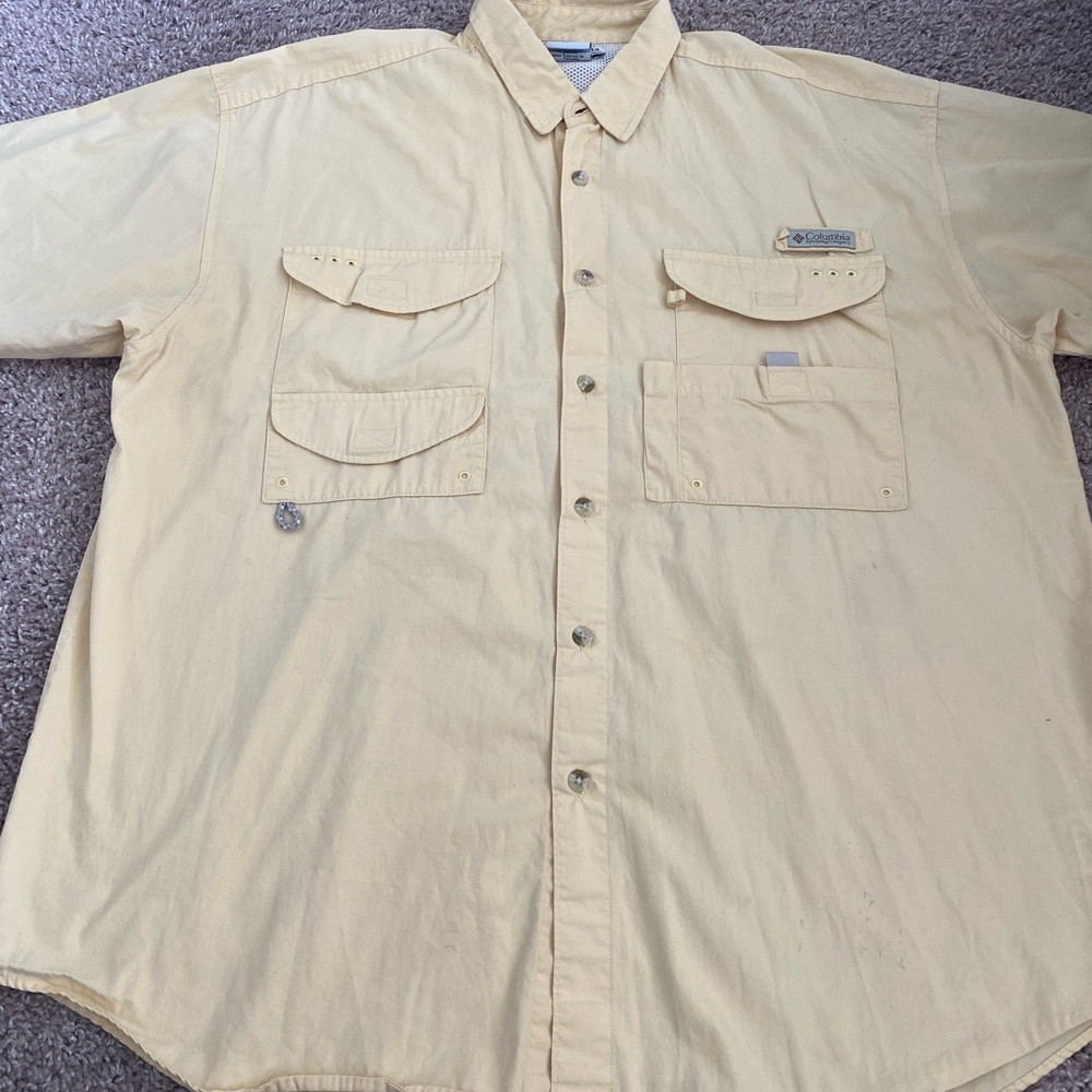 Columbia Men's Yellow Shirt Size L